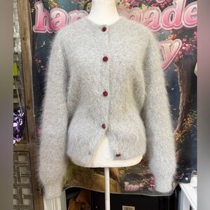 Gray  Angora Sweater